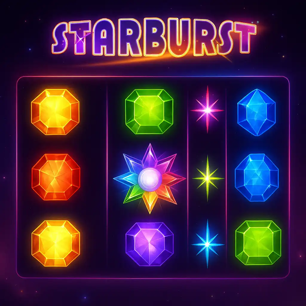 Screenshot of the slot Starburst