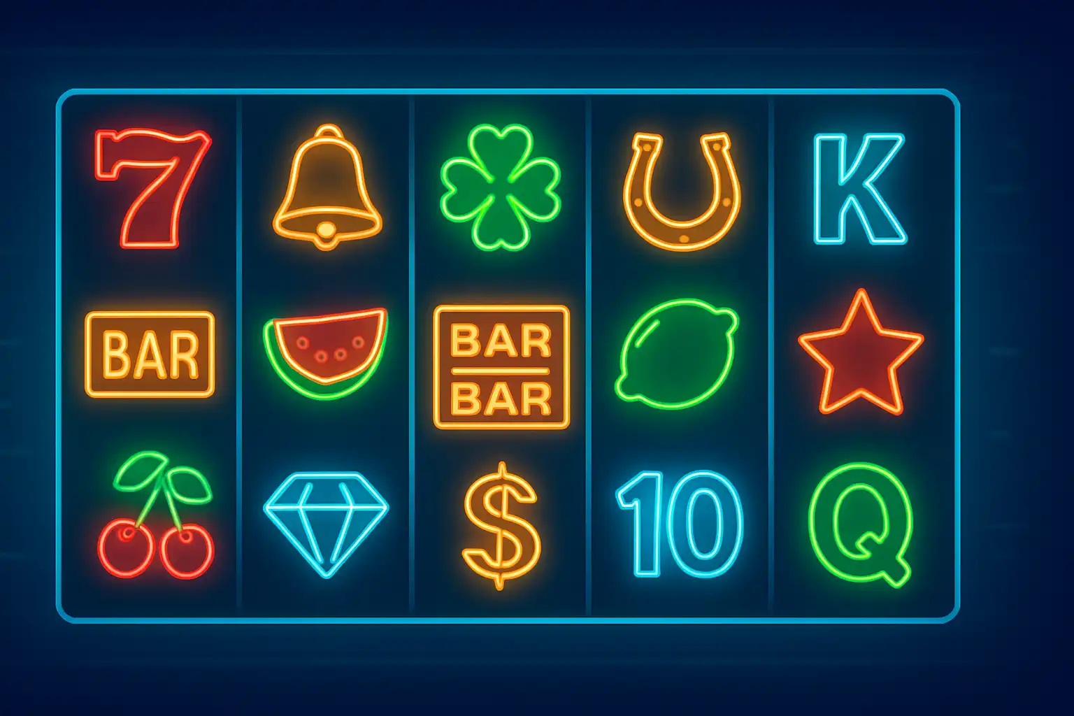 Grid of slot game thumbnails displayed on a casino lobby screen